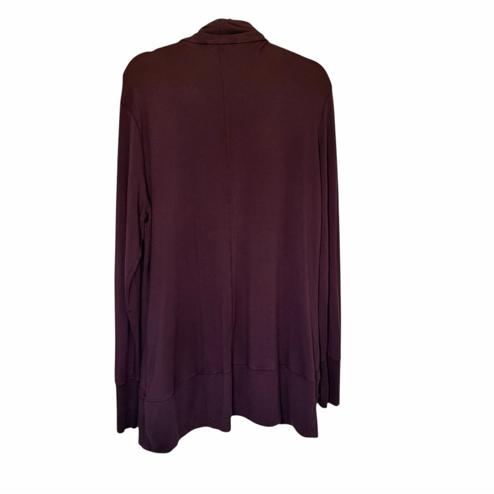 Athleta Open-Front Drape Cardigan - Plum - Picture 11 of 15